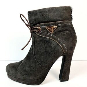 Laura Biagiotti Ankle Heels Booties Zip Up Shoes